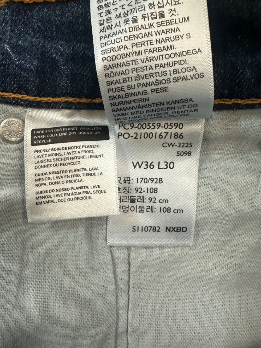 Levi’s 559 Men’s Relaxed Straight Fit Stretch Denim Jeans Size W36 x L30 - Picture 4 of 7